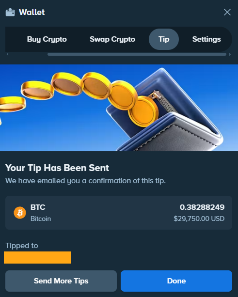 WoodsBets's tweet photo. Just tipped out $30,000 to one user for their last 30 days of play.

Still crazy to me that I’m in a position where I get to reward people in the community like this. Easily one of my favorite parts of what I do.

I know this tip is massive, BUT if you’re a regular player and ever wonder if you could be getting more back for your play, DM me "BONUS” and I’ll see what I can do for you. No commitment needed of course.

As always, stay safe and set limits homies 🧡