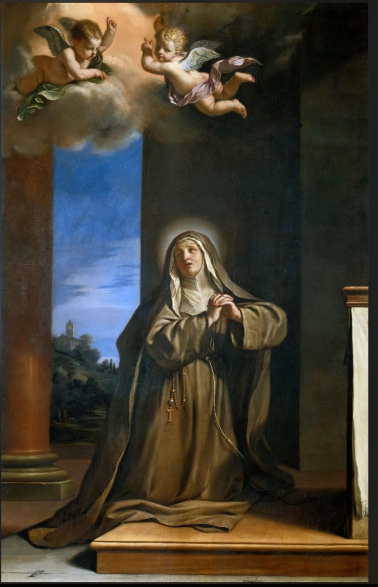 frmarcellinus's tweet photo. FROM SIDE-CHICK TO SAINTHOOD

Before becoming a saint, St. Margaret of Cortona was a 13th-century woman living in luxury as a nobleman’s mistress.

One day, her lover went missing.
His pet dog ran back home alone, grabbed Margaret’s dress, and pulled her deep into the forest.

There, the dog led her straight to a shallow grave where her lover had been murdered.

The shock snapped everything into focus.

She realized how fast life and money could vanish. Margaret gave away all her wealth, put on simple clothes, and spent the rest of her life running a free hospital for the sick and poor.

Today, she is known as the patron saint of second chances.