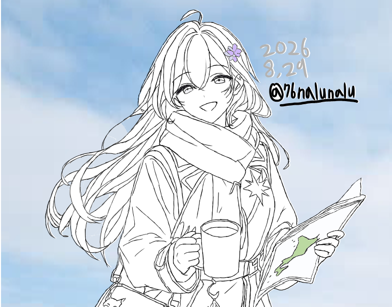 76nalunalu's tweet photo. 長い間悩んで丁寧に描いた作品なので、少し時間がかかりました！ 事前に用意したイラストもまだたくさんありますので、ぜひご期待ください！ #76なるナル #Hokkaido #擬人化 https://t.co/jIDu9mOFs4
