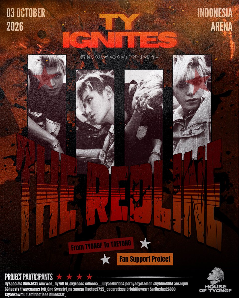 luvonthefloorx's tweet photo. . @HOUSEOFTAEYONG Presents.

˗ˏˋ 🚒★ˎˊ˗ 𝐓𝐘 𝐈𝐆𝐍𝐈𝐓𝐄𝐒 𝐓𝐇𝐄 𝐑𝐄𝐃𝐋𝐈𝐍𝐄
KEEP THE FIRE ALIVE! (🔥⚠️)

A #TAEYONG Fan Project ‘THE REDLINE IN JKT’

💥Donation Goals: IDR 5,000,000
🗓️Until September 25, 2026 (D-8)
🔗https://t.co/zcqOf1Veny

——
#태용 #TYIGNITES_THEREDLINE https://t.co/3VwdMdAcFj