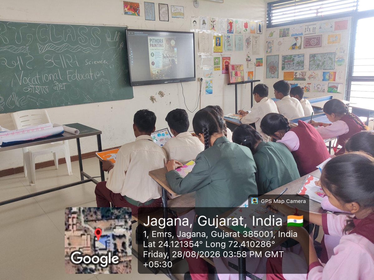 EMRS_AMIRGADH's tweet photo. 🎨 Express the essence of our rich cultural heritage at the GI Tag Painting Competition on August 28, 2026! Grab your brushes and let your creativity showcase India’s unique geographical treasures. @NESTSHQ @TribalAffairsIn @infobanaskantha @CMOGuj @GTDC_Tribalcorp https://t.co/h8CGzS43rf