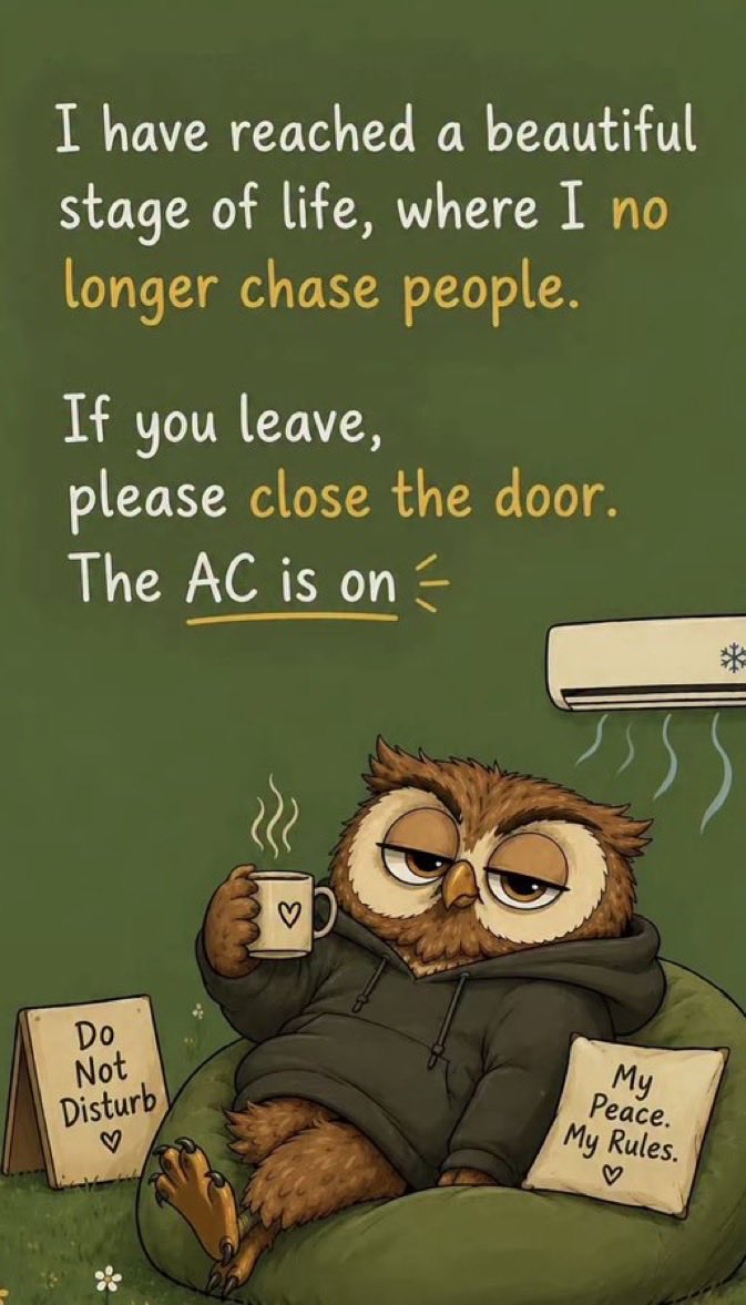 ansumandas202's tweet photo. Yes that wise owl is yours truly. Don’t know if it’s right or wrong but I feel so comfortable with that attitude. 🙏 #LifeLesson@70’s https://t.co/kC3JWtnfOa