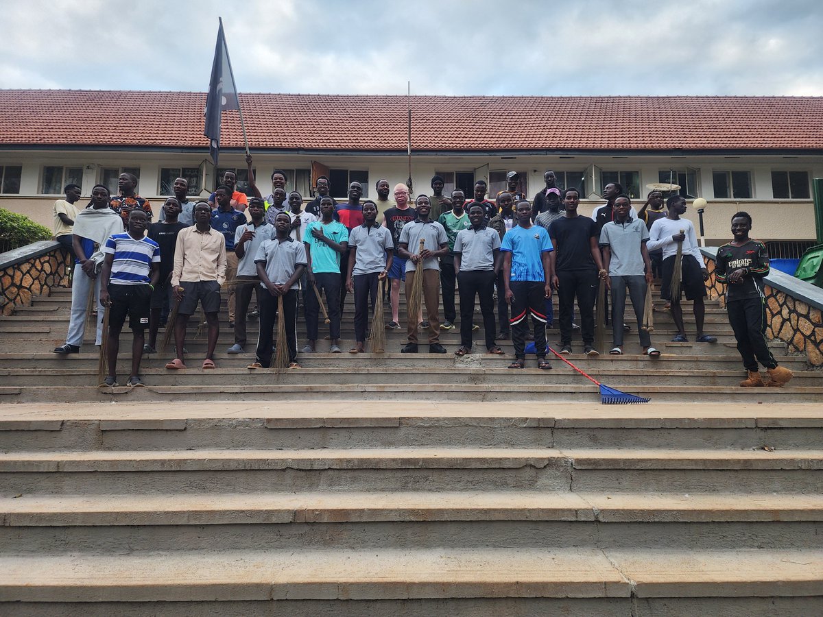 uh_goats's tweet photo. The Gallant Goatlanders show with energy and vibes for the national cleaning day 💯🐐
#NTVNews #Visionupdates #NationalCleaningDay
#Happening https://t.co/czgeg6kXEl