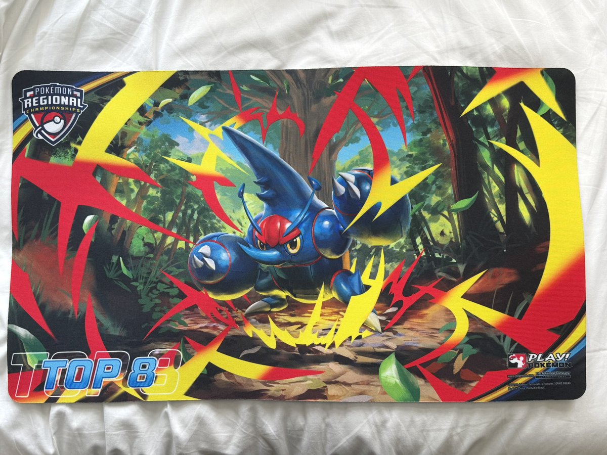 TrainerSteinar's tweet photo. I'm selling some playmats from this season. I'll be in San Francisco until Monday.

Playmat Mewtwo champion;
Playmat Mega Heracross top 8;
Playmat Mega Blastoise top 8(NAIC).

Dm here or message me on discord https://t.co/uJXIGaAn8j