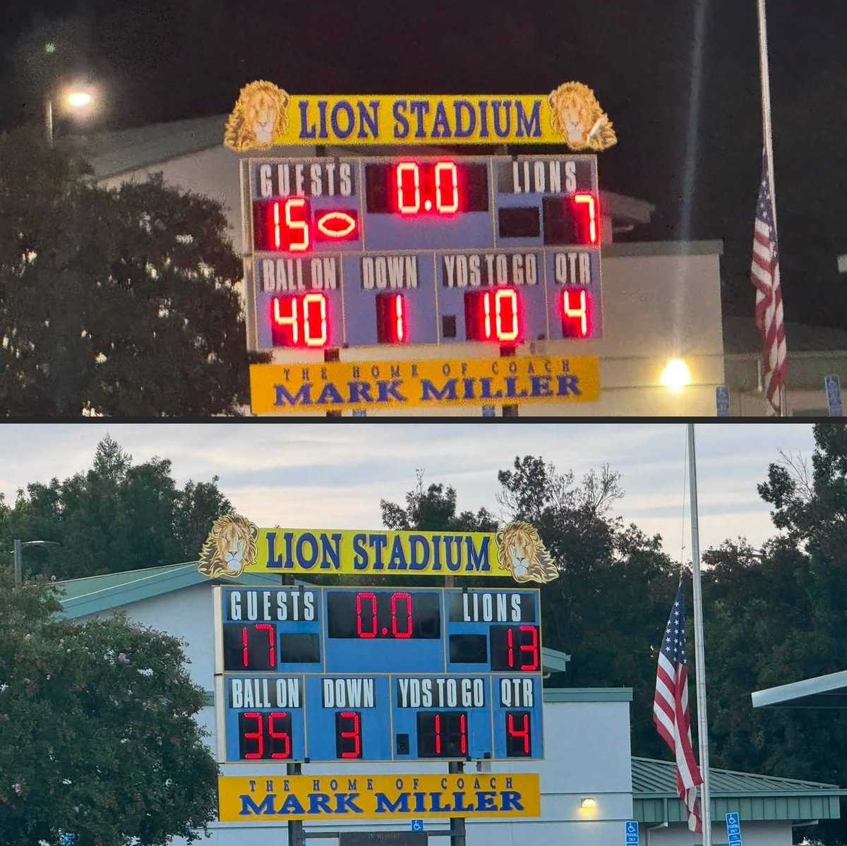 cjhatcher07's tweet photo. Great tough fought Wins for both EN Spartans JV and Varsity at the Linden Lions tonight!
I'm not sure anyone other than us believed we could go their and walk away with W's!
Tip of the cap to the Lions, they fought to the end!
#FridayNightLights https://t.co/NbMHqzkohH