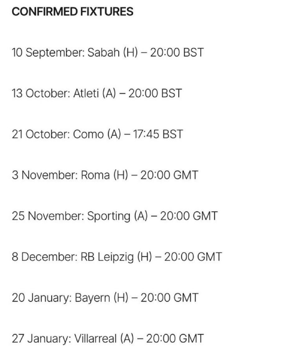 UTDChuks1's tweet photo. 🚨 Official: Manchester United’s UCL dates are confirmed⤵️

What are your thoughts? 👀 #MUFC https://t.co/Sfr497htqW
