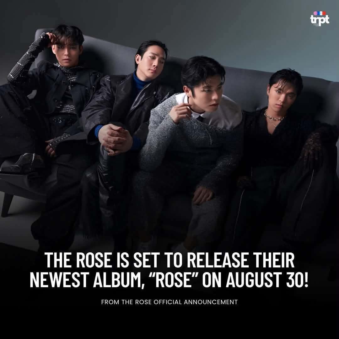 PromoteTheRose's tweet photo. 🌹 Black Roses, it's finally happening!

The Rose will be releasing their newest album, ROSE, tomorrow, August 30. Get ready for new music, new memories, and songs we'll have on repeat. 🎶

1 Song, 10 Million Streams, Light Up the Charts
#ROSE #CHEMICAL10M #TheRose https://t.co/WLq5HHNbdI