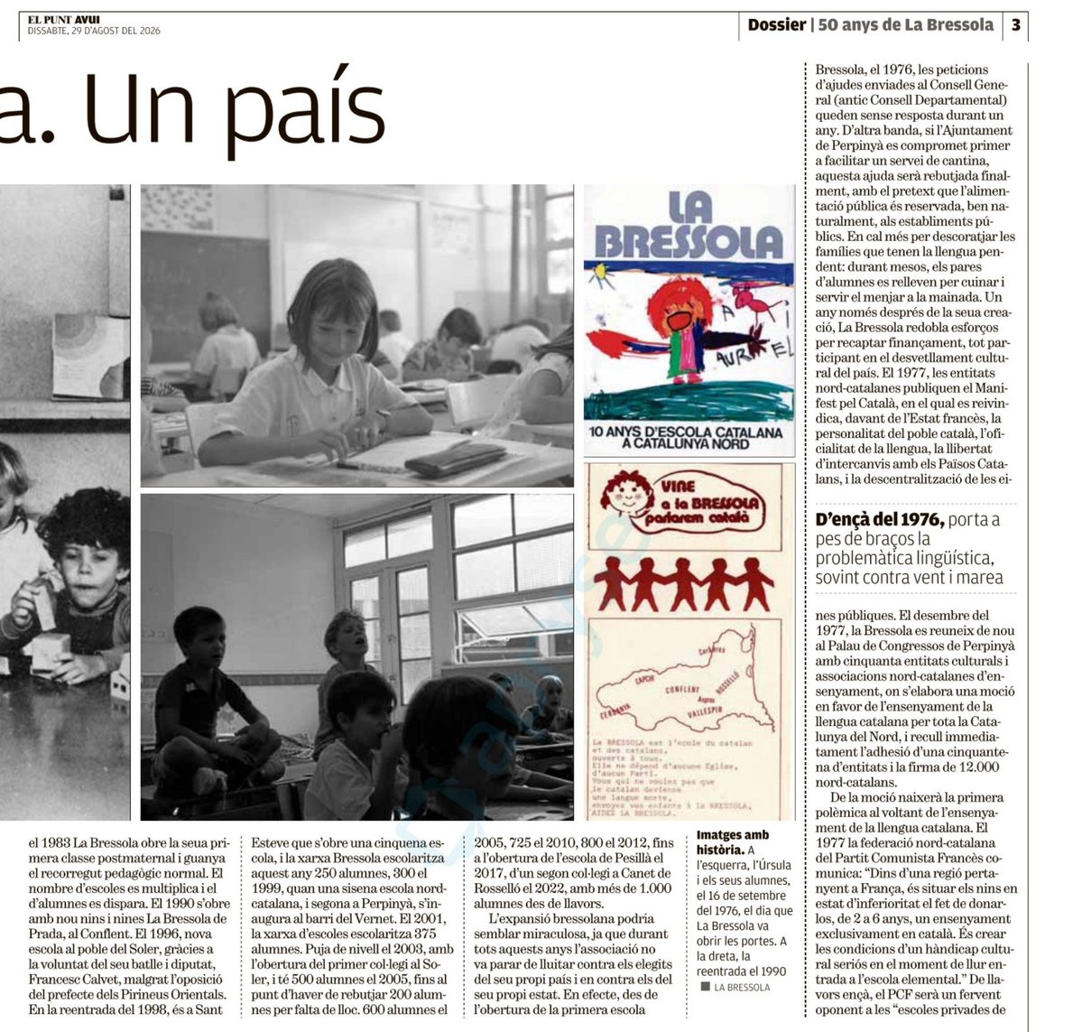 davidduran_cat's tweet photo. Excel-lent reportatge sobre @LaBressola i la lluita pedagògica i social per tenir una escola en la llengua del país.

Un exemple a seguir! https://t.co/NeaSf5Fl6x