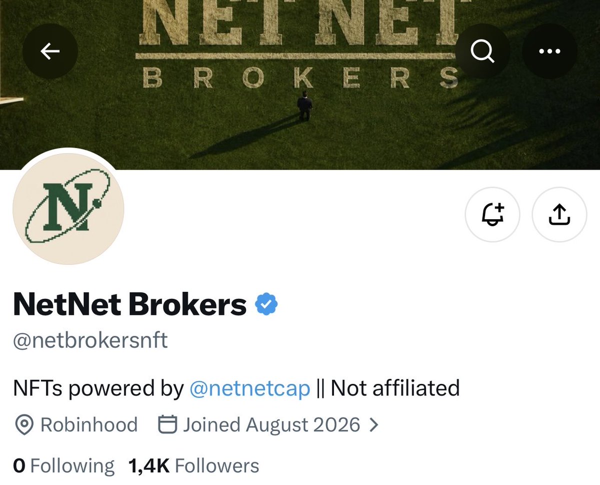 Ordinalsnfts_'s tweet photo. Next Cookk Robinhood👀 - @netbrokersnft 

Locked AIRDROP For OrdinalsHub

Who needs airdrop NFT?

7,777 NetNet Brokers is a collection built around $NET, gaming, and NFT progression.

DYOR https://t.co/EAiO0NGOGB