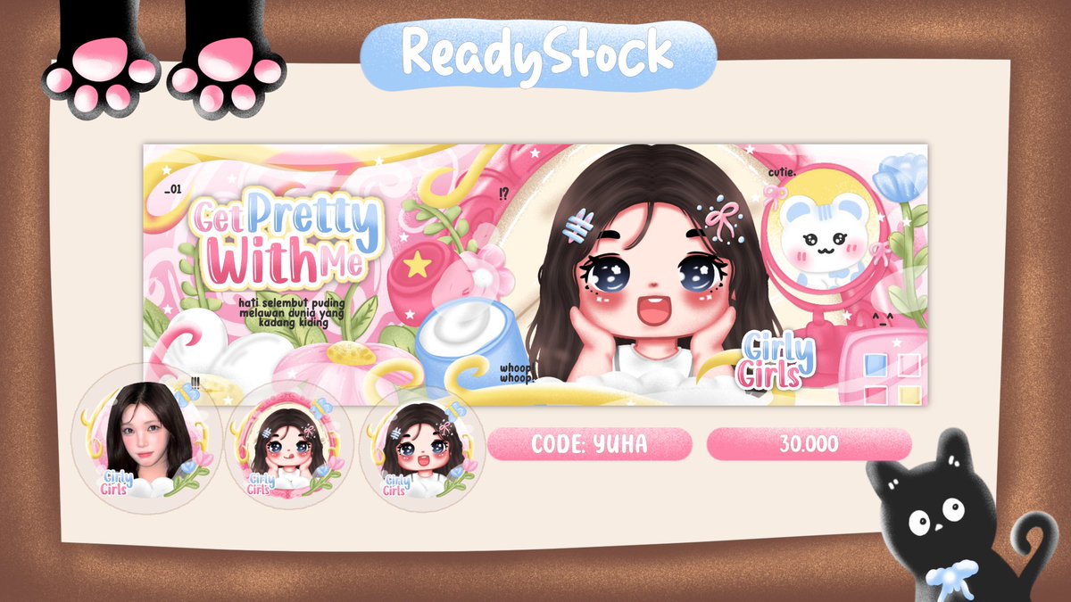 peachylilyz's tweet photo. Boleh bantu rt nya? Timakasihhh 🎠✨

Spadaaa 👀! Lily bawa 4 layout ridiw anak baru aku "GPWM" spesial price dengan chara dari mem hatuha 🍭🌀 siap angkut dari sekarang lewat dm lily ajahh ^^ mari jajankk 

T. #bealanja https://t.co/6Ibwn0VAH6