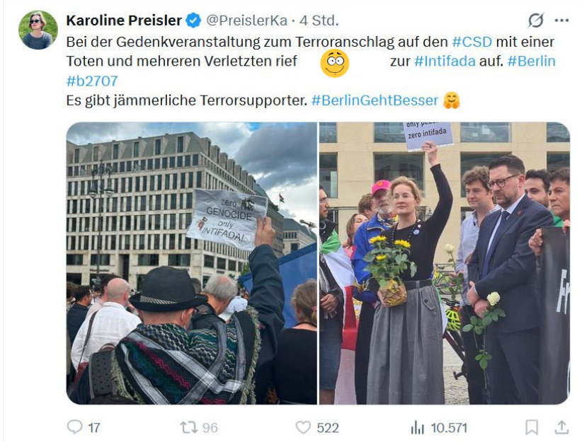 Mausebaer17's tweet photo. Ja, zeigt die Aufnahmen ruhig im ÖRR. Dann aber bitte auch diese. 👇Karoline Preisler (#FDP) ist eine üble Stalkerin und Doxxerin auf X. Sie hält "Gegenrede" mit ihren Plastikhüllen, aber wehe, die Leute, die sie im Internet beleidigt, stellen sie zur Rede. #noFDP #AFDP https://t.co/vHX3nmuuVg