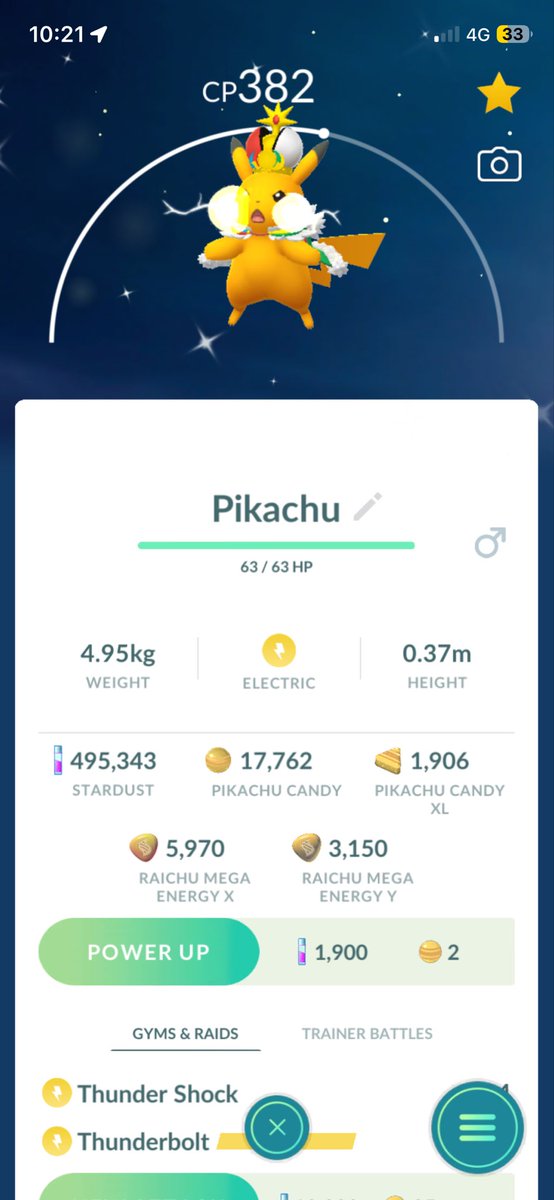 TahloFR's tweet photo. LETSS GOOO New world’s shiny pikachu!! #femboy #pokemongo https://t.co/PyU7gKCLoQ
