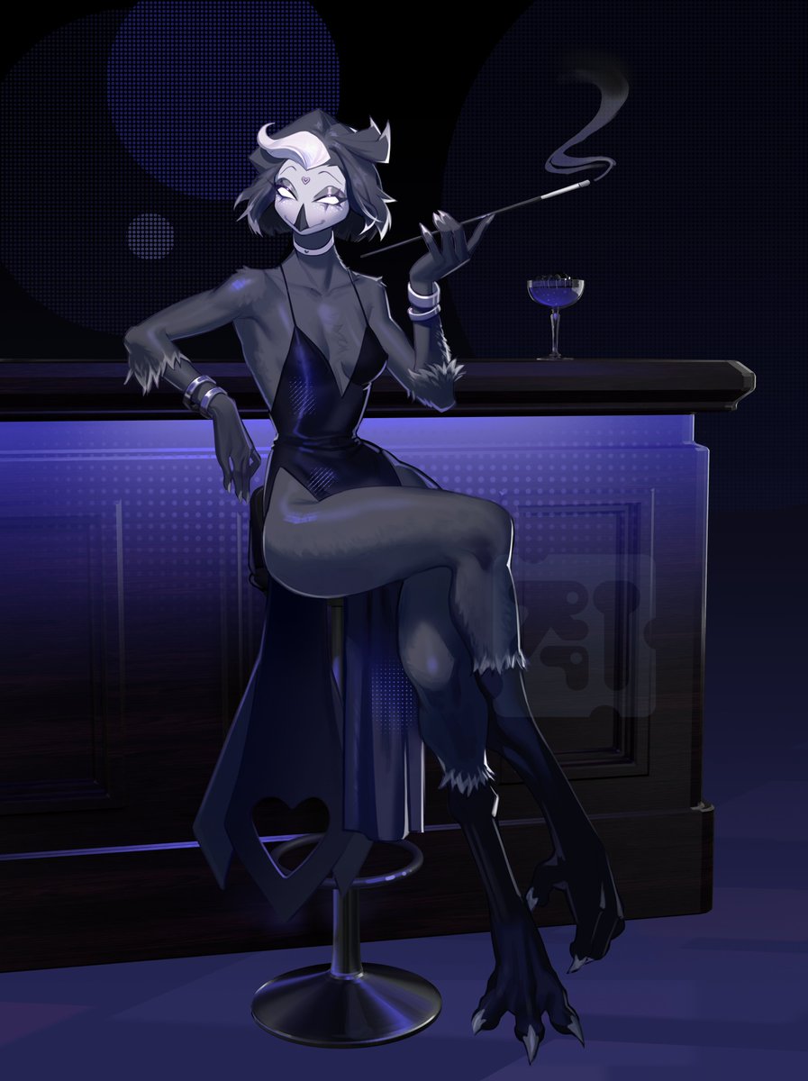 dirtybigratbot's tweet photo. commission work for beautiful Muerta! @PilatusDragon 🖤✴️ https://t.co/BTvqyioOdN