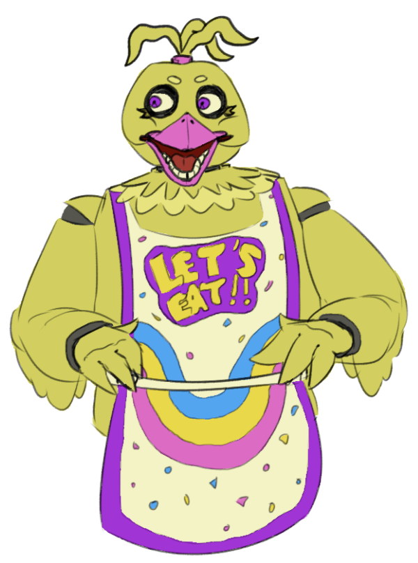 Akerne's tweet photo. Chica the Chicken from fnaf in my fnaf au has finally been designed. it took a while because i was struggling with it for some reason https://t.co/BWLQmedmfN