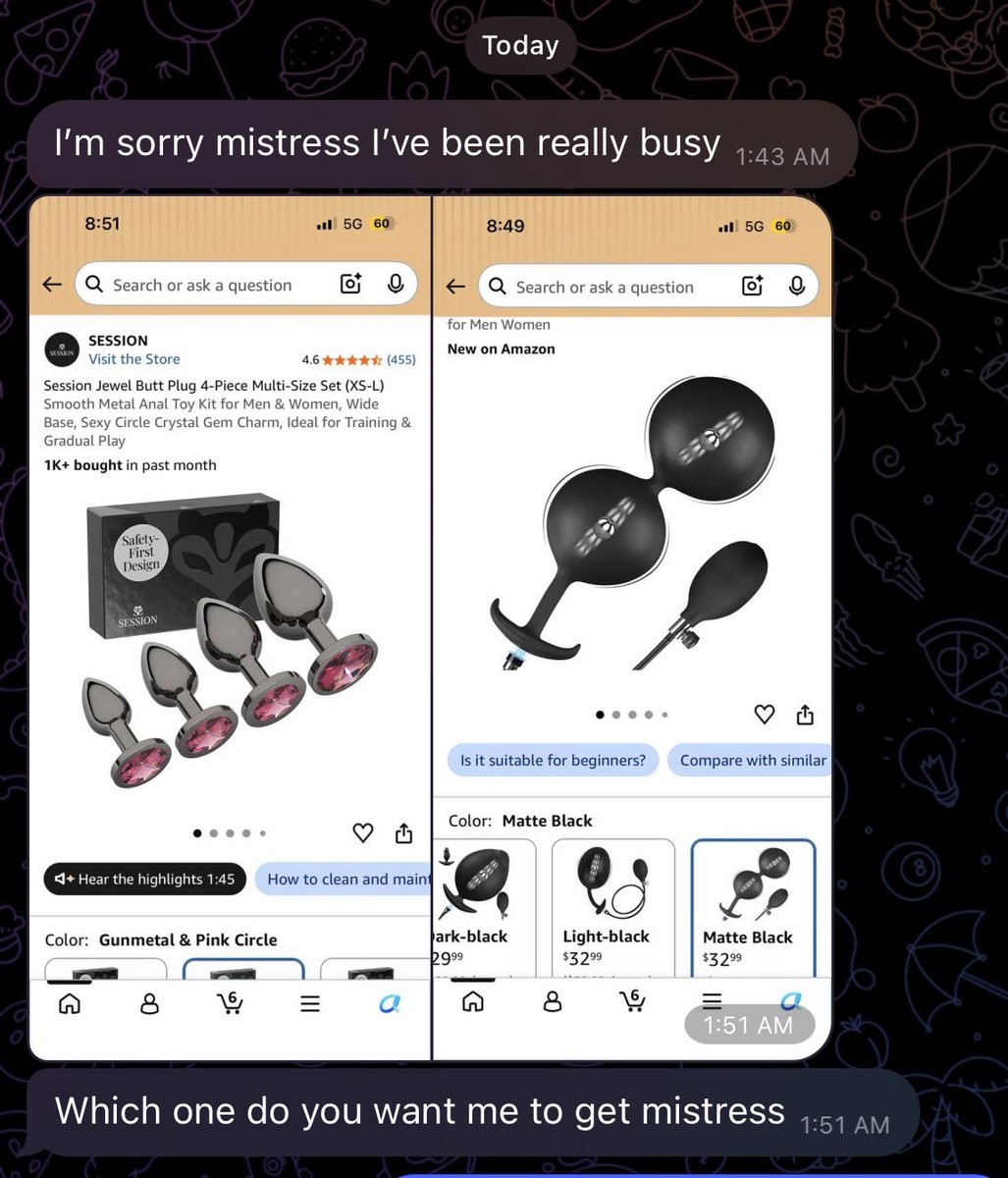 _andreasuzanne1's tweet photo. My novice submissive is currently ordering his toys. I will soon begin an intensive deep-conditioning session designed to restructure his mindset.
like, retweet, and comment. Every comment will count toward the number of days he remains plugged. https://t.co/Z3iPmuo6aE