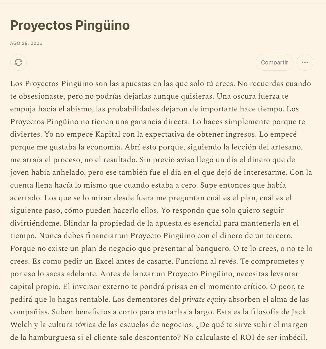 joantubau's tweet photo. Proyectos Pingüino
Kapital
29.08.26 https://t.co/uSSXQw8srT