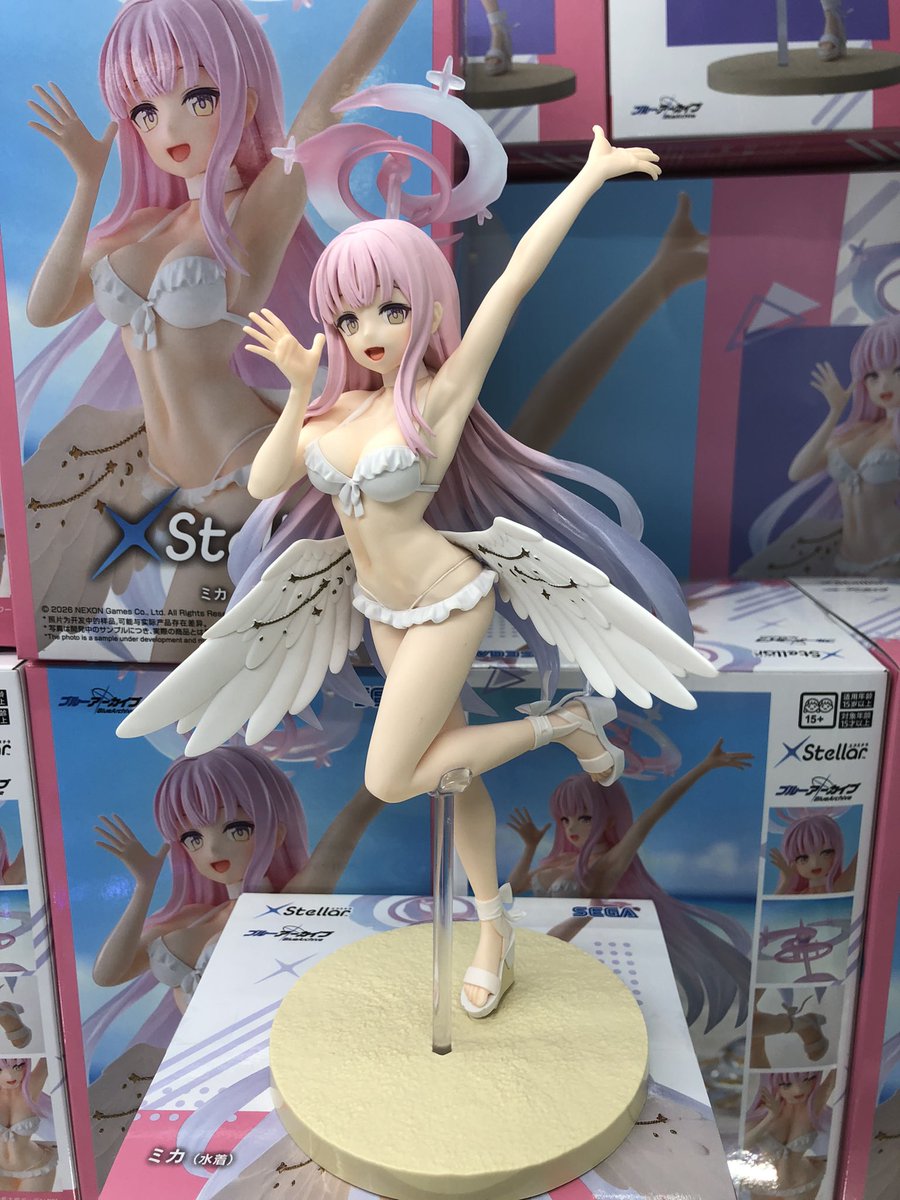 Taito_Akihabara's tweet photo. 【#プライズ】

今月の新景品です！

『ブルーアーカイブ
XStellar - ミカ (水着) -』が登場しました！

彼女と浜辺に二人、秘密の語らいへ───

全1種類で3階にて稼働中です♪

#タイトー #akiba #秋葉原 https://t.co/a4CtAsxyzj