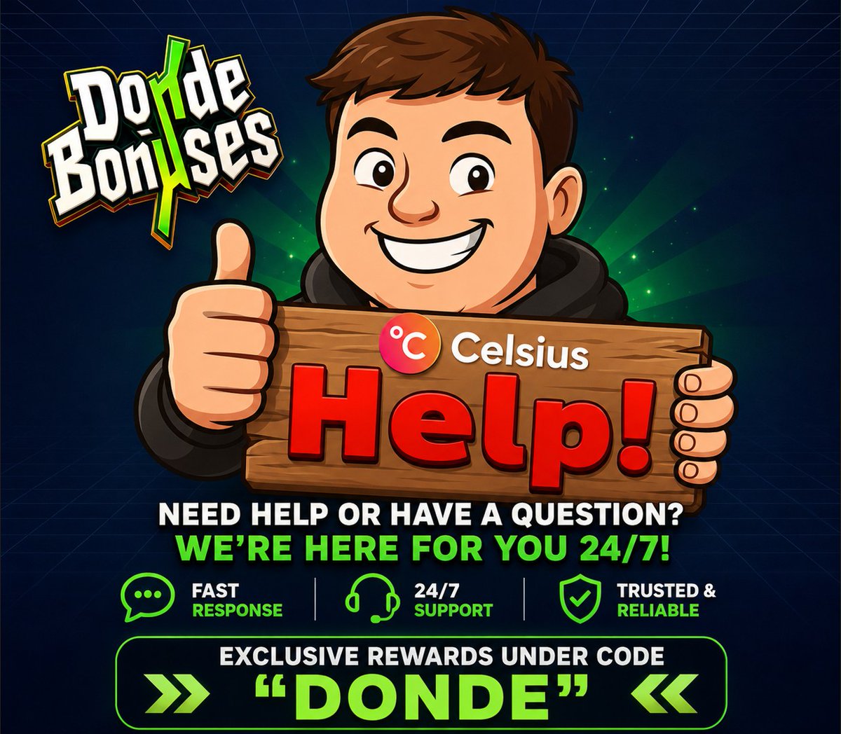 DondeBonusesCom's tweet photo. Need help signing up on Celsius? 🎁
Join our discord and we can assist you 👉 https://t.co/80XUDBZkP5

🔥 DONDEBONUSES $100 GIVEAWAY 🔥

1. RT + FOLLOW + TAG 2 FRIENDS
2. Sign Up With Code 'Donde' On Celcius! 📎https://t.co/xGUQ6m0T6S
3. SUB + LIKE + COMMENT On New YT VIDEO: https://t.co/f09YSODJko
4. Comment Proof of Everything Below

Rolling 2 Winners in 24h hours from now!⏰

#giveaway #casinorewards #celcius