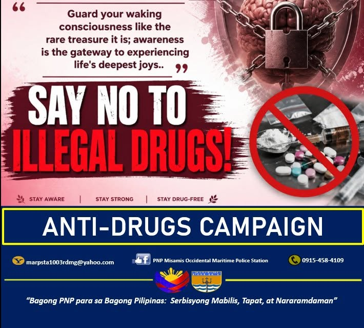 PulisOzamiz's tweet photo. ANTI-DRUGS CAMPAIGN
#SerbisyongMabilisAtNararamdaman
#ToServeandProtect
#ByLandAndSeaWeOvercome https://t.co/NPBfkAXu0l
