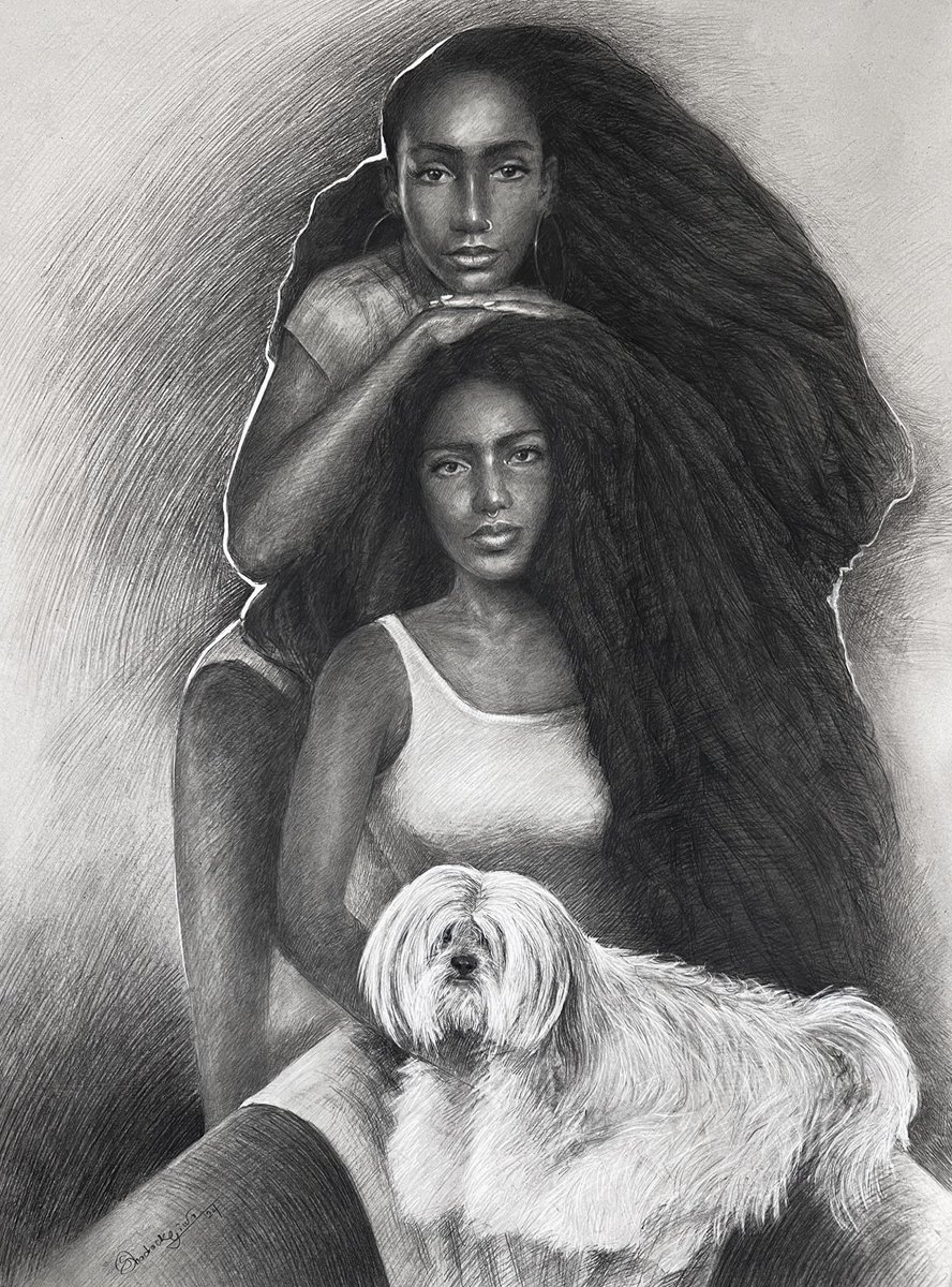 GiwaShadrack's tweet photo. Charcoal drawing 
4ft by 3ft. https://t.co/taZ0zXjw3X