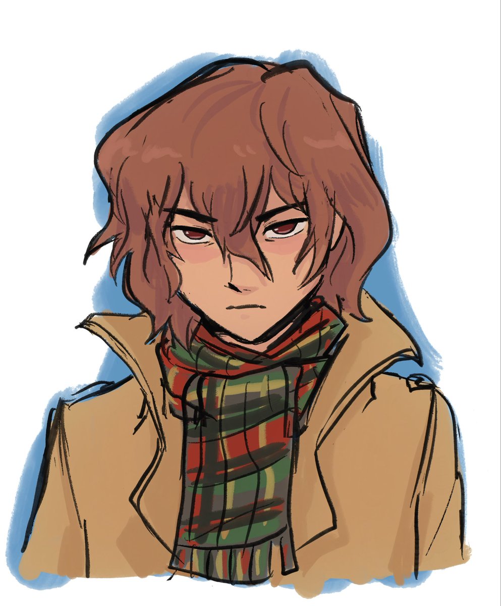 clambuoyance's tweet photo. akechi doodle >_> https://t.co/FF4Xw6ruwB