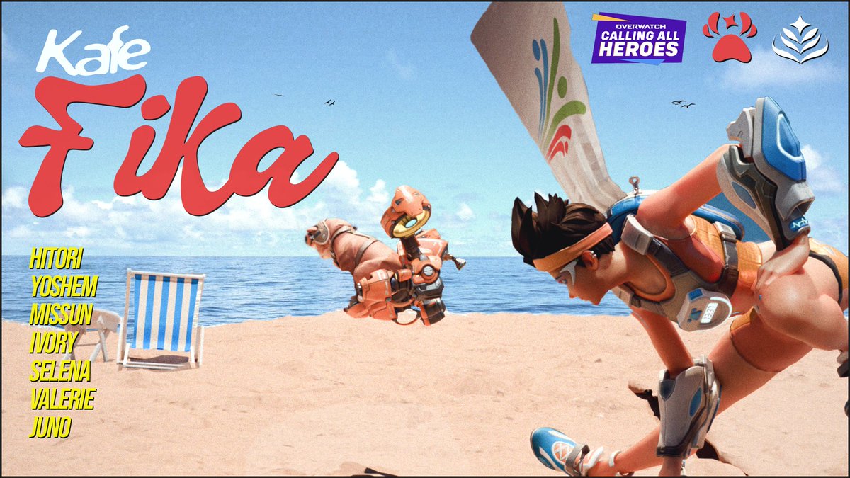 TheKafeEsports's tweet photo. The cat's out of the bag... and up in the sky? 𖾕𖾝꙼ᩚ𛲕𖾟
Introducing Kafe Fika for Calling All Heroes 2026 Championship! 𐔌˙.
ᨐฅ @Hitori_ow
ᨐฅ @yoshem_
ᨐฅ #Missun
ᨐฅ @ivory404
ᨐฅ @cinnabarow
ᨐฅ @zzjuno_
ᨐฅ @Selena__OW
𝜗ৎ @bardluvr
⌈ #TheKafe | #CallingAllHeroes 」
