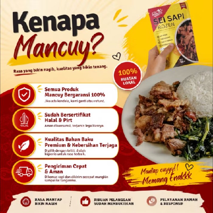 D_Armalia's tweet photo. Paket 80rb isi 3 lauk pedes nagih ๐ฅ
Mancuy: Iga Mercon + Ceker Mercon + Cakalang
Tinggal angetin 3 menit ๐
#mancuy #osengmercon #laukinstan #makanpedes #racunshopee #shopeeaffiliate https://t.co/D9GxiaWXLI https://t.co/G7jHPHlW7n