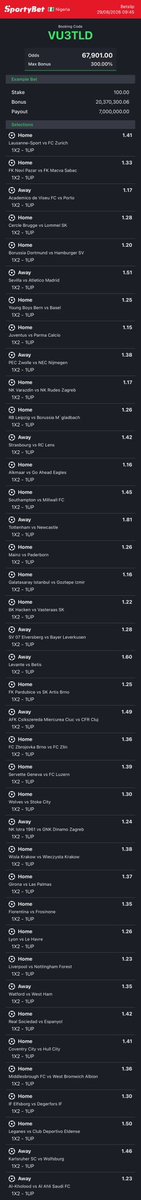 dfwpehlumiiii's tweet photo. CC: @Mrbankstips 
Football games on https://t.co/VotyOTU0Pr converted to sportybet⤵️

NC5EY1 Q9MMKZ N7VTAQ 
VU3TLD W9DYMZ -sporty🧑🏿‍💻

Follow 4 convert of codes 2 ur preferred bookies! 

Retweet 4 larger audience😤🗣️ https://t.co/p7m28h52lw
