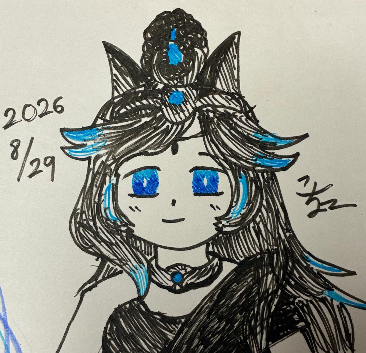 kocho_nyanko's tweet photo. 黒ルナちゃん描いたよ
まだ絵柄は安定してないかもだけど、目の中のグラデーションはいい感じかも
#にゃんこ大戦争 https://t.co/IUdCzhepPw