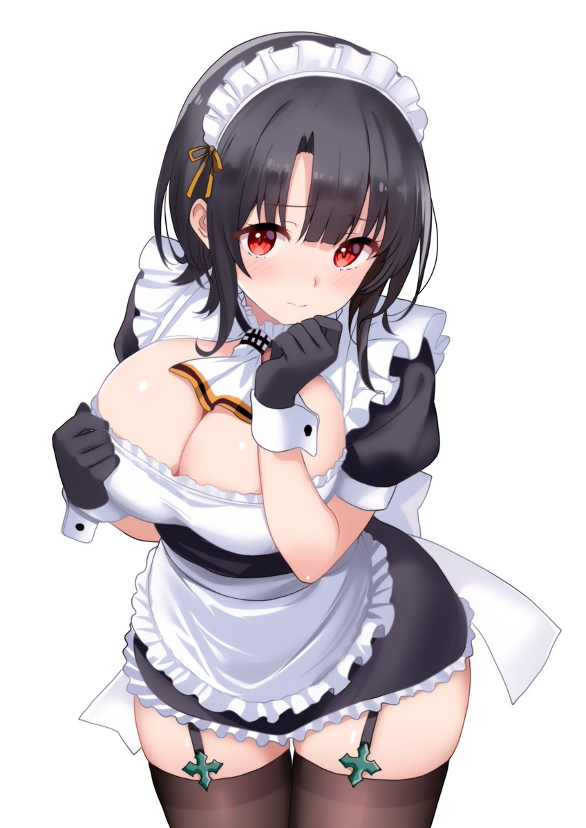 HimuraMoritaka's tweet photo. うちは、いつも通りの卓上パネルでしたが・・・
ちゃんと飾ってます！！(*´ω｀*)
今回は、１日目は高雄ちゃんメイドですね。
折角なので、UPしておきますね。
机の上に飾ってます。
今回のこだわりはやっぱり胸とフトモモとソックスの間のふくらみですね、いいですよね！！ https://t.co/ImenDJAzDe