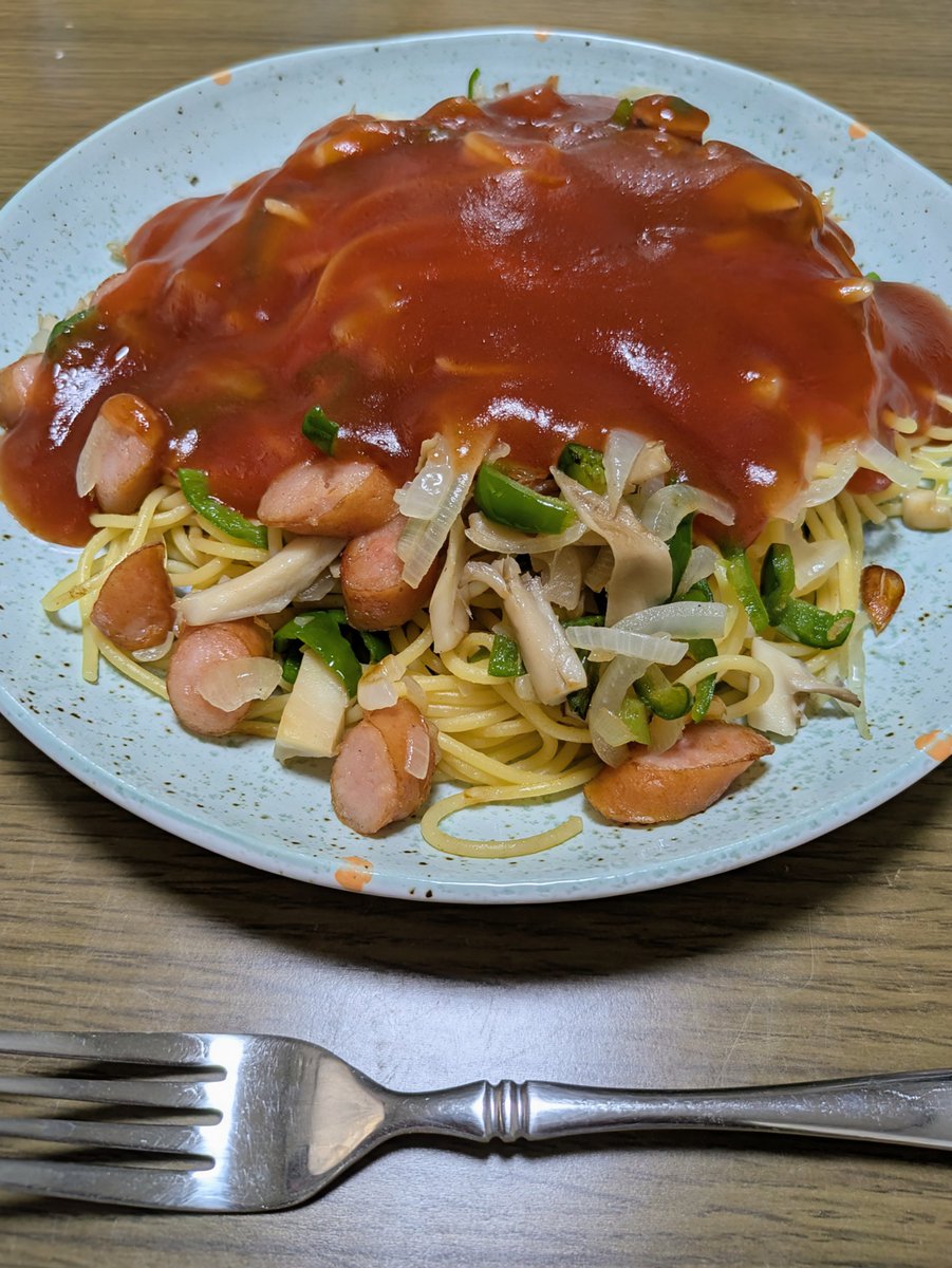 IslandBy's tweet photo. 名古屋名物「あんかけスパゲッティ」作ってみた🍝ウマかった😋

#あんかけスパゲッティ https://t.co/mSc4A1q0e3