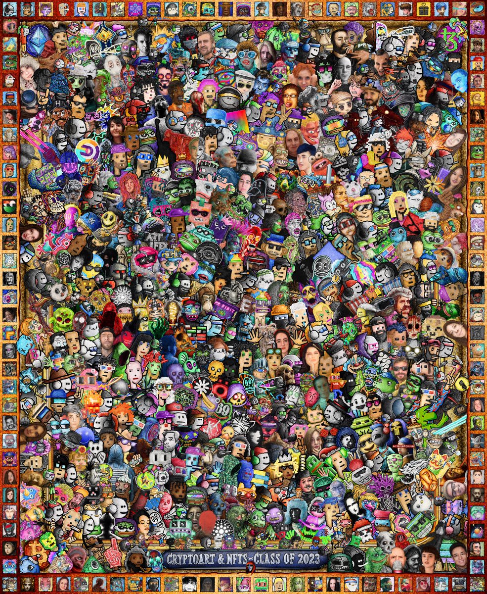 Niken_Reborn's tweet photo. CRYPTOART &amp; NFTs CLASS of 2023 still the best one imho...

gmfers ☕ happy weekend https://t.co/VYkgcthSBj