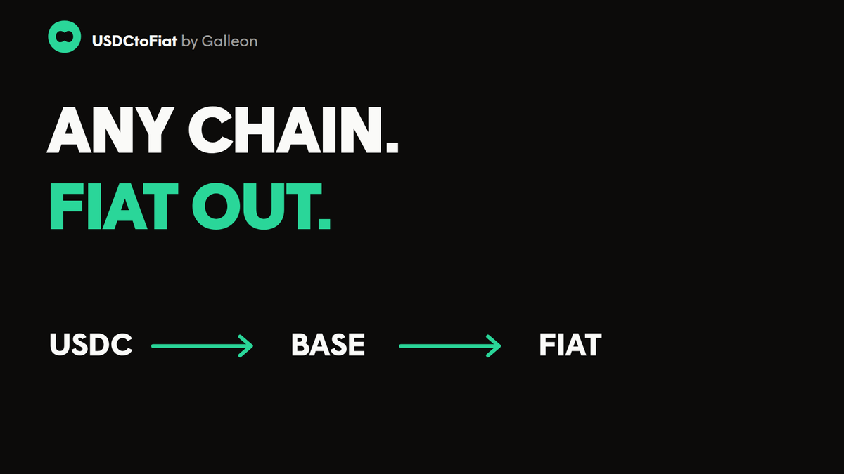 usdctofiat's tweet photo. USDC on another chain? Bridge it to @base with @circle CCTP, then cash out through @peerxyz from the same app.

One route from crypto balance to the fiat account you already use.

https://t.co/F8Yc2Pgn0O https://t.co/RO6H22hn7v