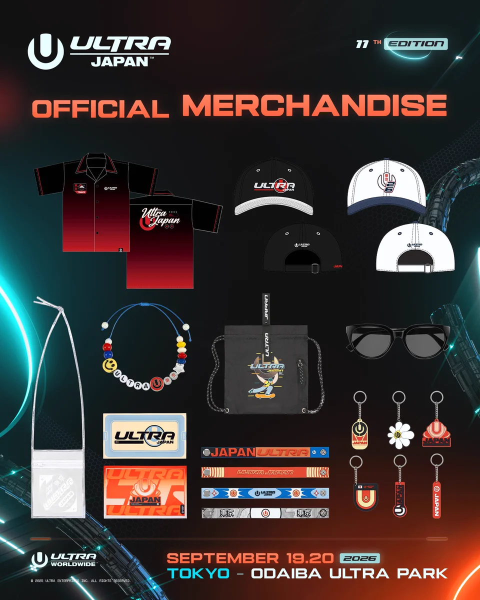 Ultra Japan na platformě X: „ULTRA JAPAN 2026 オフィシャルグッズ