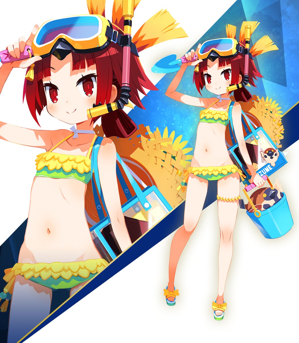 fgoproject's tweet photo. 【カルデア広報局より】
期間限定「カルデア南海大決戦！ピックアップ1召喚」にてピックアップ中の「★5(SSR)紅閻魔(バーサーカー)」の霊基再臨第1段階、「★5(SSR)キングプロテア(ムーンキャンサー)」「★4(SR)ビショーネ(キャスター)」の霊基再臨第2段階をご紹介！

#FGO #FGO水着イベント2026 https://t.co/XrxpSsvKZj