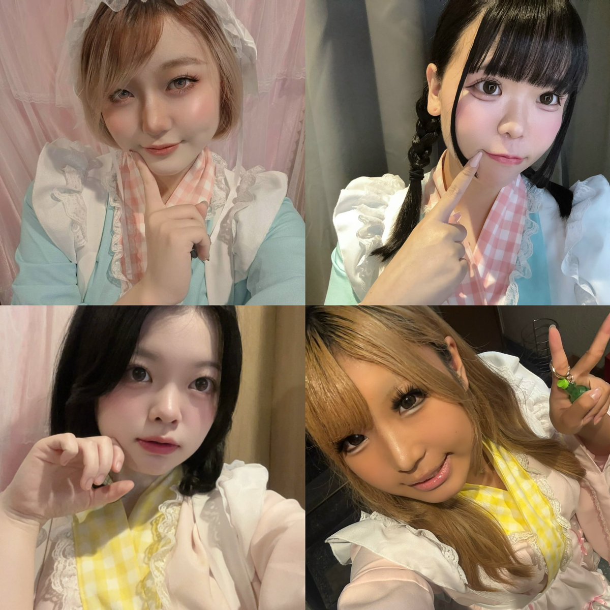 prethe_parthe's tweet photo. 本日も17時からお茶会開始しております！！うしおちゃんラスト！！冬(仮)まで会えないのでぜひこの機会に！！！

🎀うしお　@10_wen_01 
🎀らむ　@ramuummmm 
🎀なこ　@nikkoriega0chan 
🎀あげは　@swallowtaililov 

#コンカフェ　#上野　#湯島 https://t.co/gQ81Br5f9p