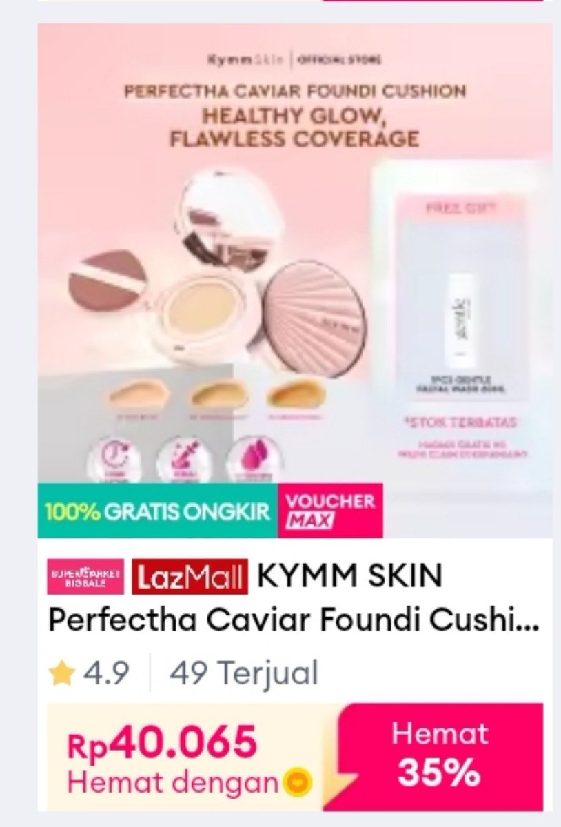 accesforskin's tweet photo. KYMM SKIN Perfectha Caviar Foundi Cushion | Infussed with Skincare Serum Long Lasting Glowing Dewy Finish Concealer Foundation Alas Bedak Coverage Make Up Mencerahkan
https://t.co/p9N59N9xCt https://t.co/5qiTwfBVbt