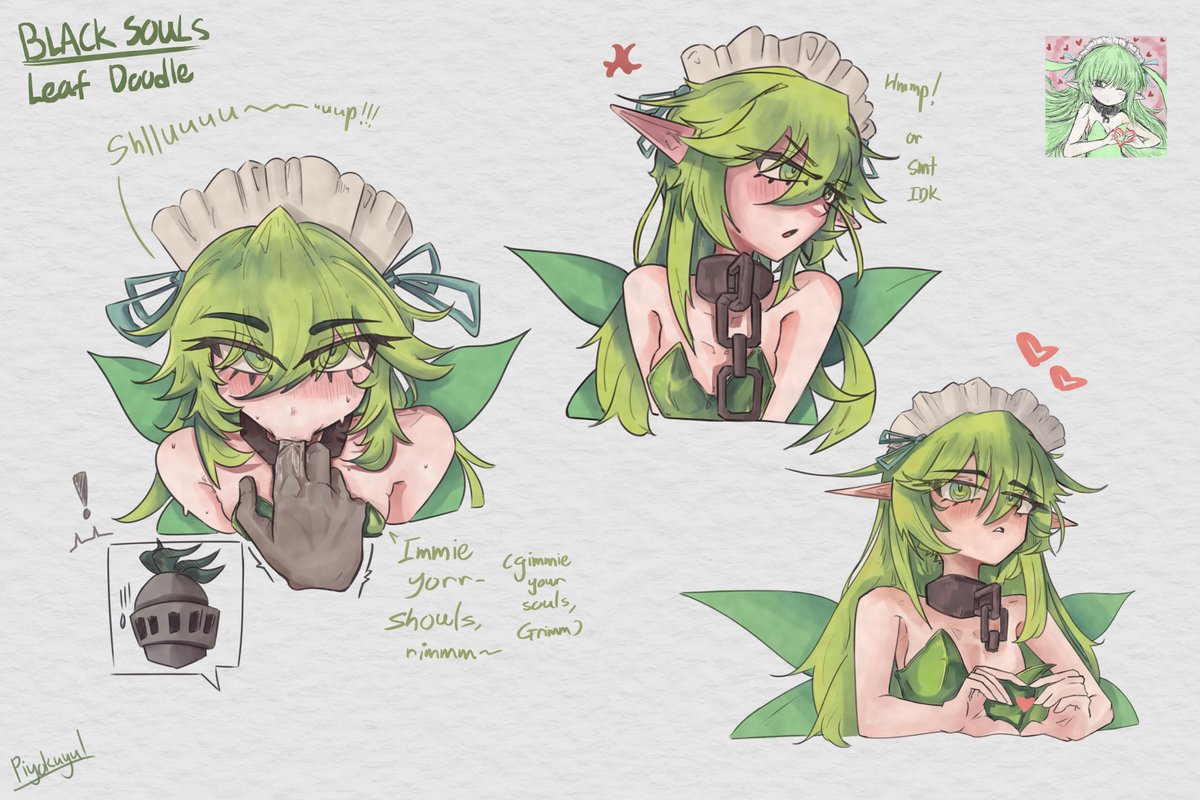 MiaoHartworks's tweet photo. Leaf #blacksouls https://t.co/WBKvRsIpoT