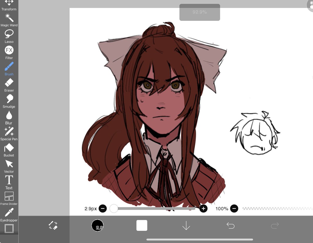 Iamnotverywei's tweet photo. Doodles from tonight’s stream!
#ddlc https://t.co/XKEMddJkM2