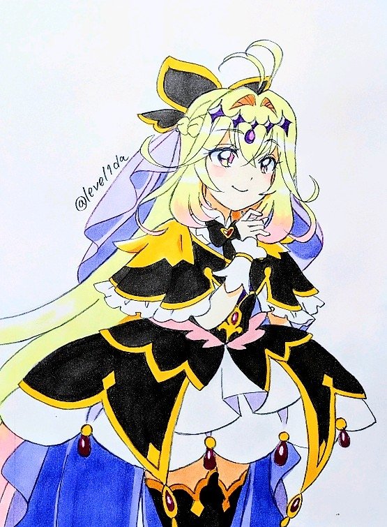 level1da's tweet photo. 白アルカナになる前に、黒アルカナを描きたかった！
セーーーフ！(笑
#キュアアルカナシャドウ
#たんプリ https://t.co/qZ402qusTg
