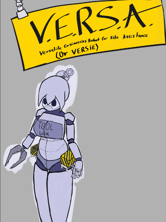 D0galien's tweet photo. An Oc I made recently, she's V.E.R.S.A.
Or Versie.
#ocdesign https://t.co/U0LtUeAMt5