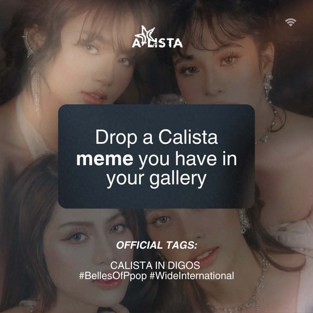 alistaofficial's tweet photo. @calistasocials Patingin naman kami ng Calista memes niyo diyan! 🫣

CALISTA IN DIGOS 
@calistasocials
#BellesOfPpop
#WideInternational https://t.co/KMOD1w0npG
