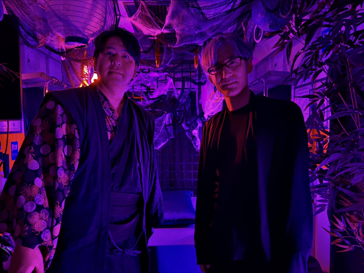 arigato_ami's tweet photo. フジテレビ実話怪談倶楽部×東急さんのイベント
「#実話怪談列車 」でした。

素敵な内装に囲まれ、走行中の列車の中で怪談に没入して楽しむというとてつもなく素晴らしいひと時。
それを貴重な車検区で。最高でした！！！ https://t.co/qPwIlykBv5