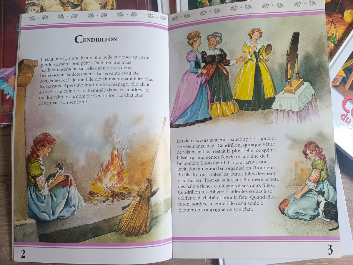 Horoue1's tweet photo. J'ai exhumé des vieux livres de contes de mon enfance chez mes parents 📚📖
Ils sont tellement beaux 🩷✨
Je suis entrain de délicatement les feuilleté pour les aérée, les pauvres on été très longtemps serré sur une étagère 🥺
#Lecture #Livres #Contes #illustrations #Ancien https://t.co/8dhD53maj6