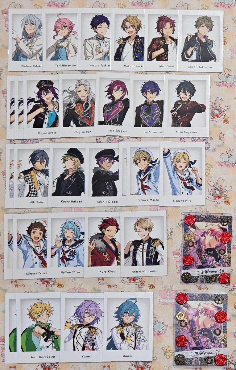koma_fp's tweet photo. 【交換】あんさんぶるスターズ　あんスタ　ぱしゃこれ箔押し　ぱしゃっつ　特典　周年　TRIP　笑門来福

譲…画像1-3

求…画像4
宗（笑門来福、特典、ぱしゃこれ箔）、なずな（ぱしゃこれ箔）

🔸郵送交換です
🔸2点〜歓迎
🔸新規の方はリトリンをご確認ください🥐 https://t.co/O0YlaH7rco