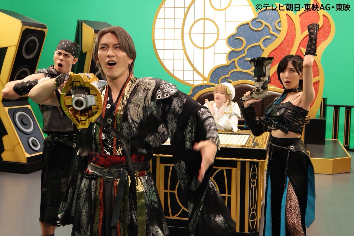shogo_taduru's tweet photo. 明日放送の #角醒ハンターオメガホーン 
第六話「突破せよ！悪食の館！」📣
お楽しみに‼️

そういえば、
主題歌の『SHOUT ラララ VIVA!』
皆もテレビの前でwow wowもう言えるよね？
声上げてね！👏

#ProjectRED  #omegahorn #イバル連合 #オメガホーン https://t.co/qCP6ZoBXtZ