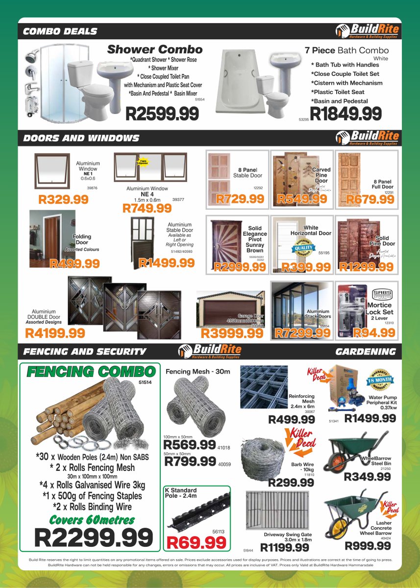 BuildriteH's tweet photo. BuildRite Hardware Spring Sale is now on at Hammarsdale... Are you ready for these Crazy prices and many more Amazing deals!!!😁

#Hammarsdale #ethekwini #kwazulunatal #catoridge #mpumalanga #buildrite #buildritehardware #hardware #hardwarestore #affordable #dream https://t.co/ckcQHUDpXU
