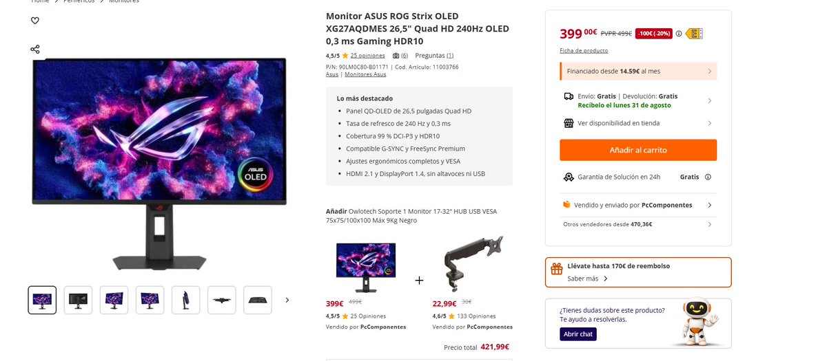 Budific4d0r's tweet photo. Si buscais un verdadero monitor a un precio top https://t.co/fgePkoa5RD