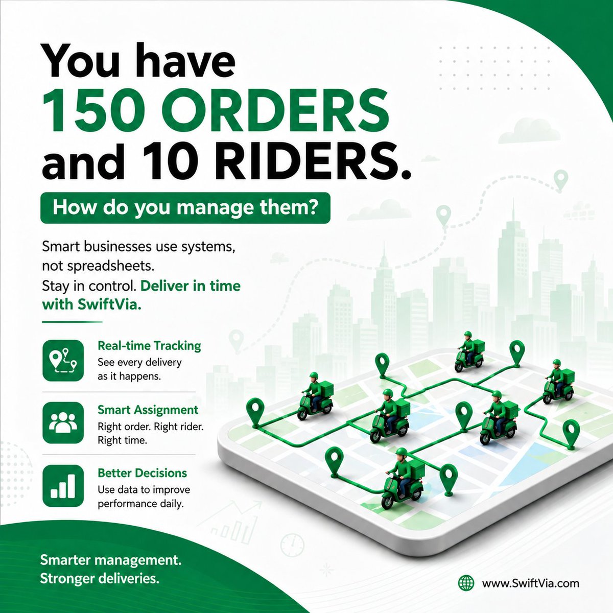 swiftviaafrica's tweet photo. Managing more orders shouldnโt mean more stress.
you can track riders, assign deliveries efficiently, and keep your entire delivery operation organized all in one place. ๐
Smarter deliveries with SwiftVia
#SwiftVia #DeliveryManagement #SmartBusiness #Logistics https://t.co/LTrw8ytxnp