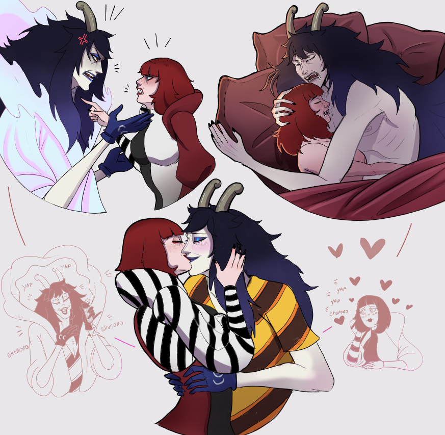 Anathema_xeliah's tweet photo. Some doodles of my #yumeship 

#caesarclown https://t.co/IbRltF427o